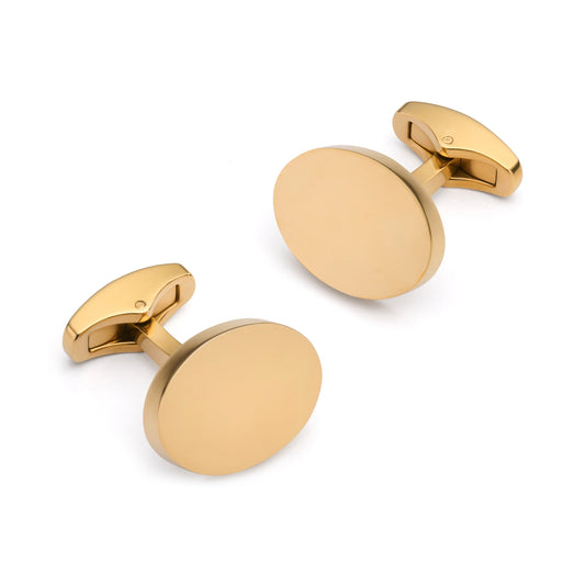Oval Cufflinks In Gold