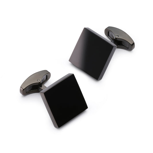 Square Cufflinks In Black