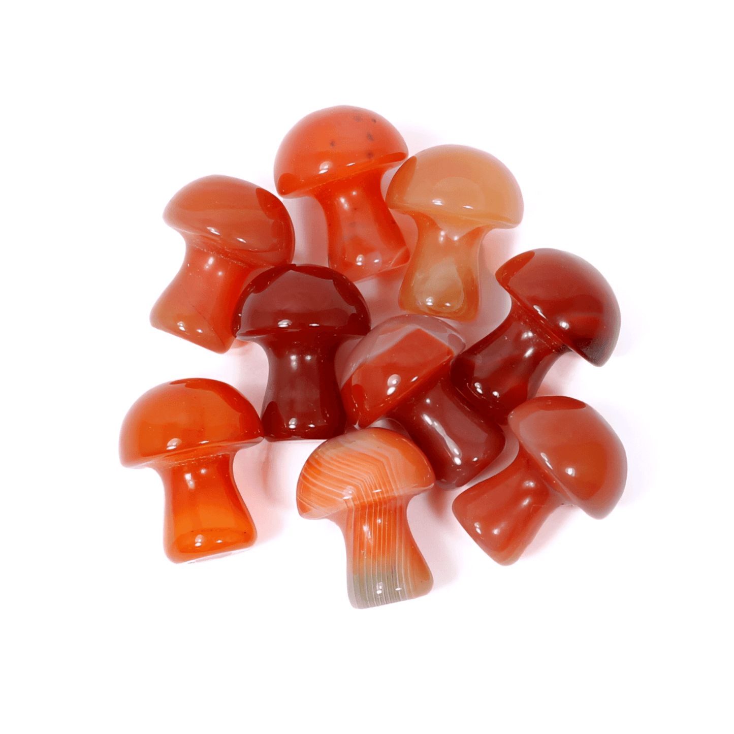 Healing Mini Mushroom Crystal - Carnelian