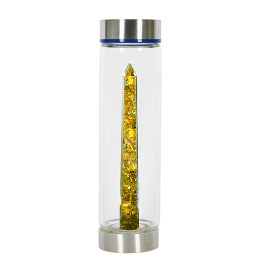 Bewater Joy Abundance Glass Bottle - Citrine