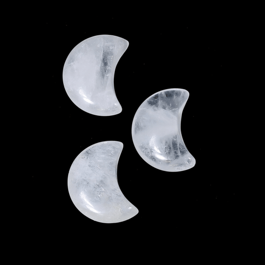 Healing Mini Moon Crystal - Clear Quartz