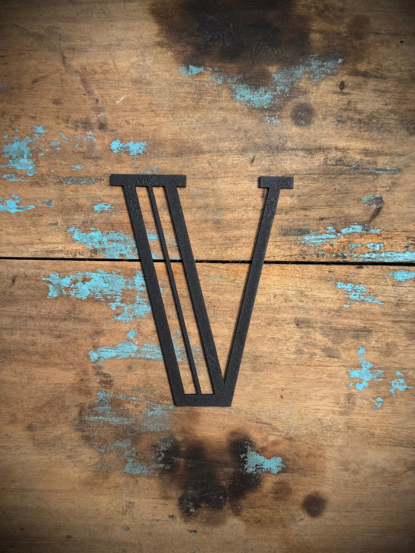 Black 5" or 12" Art Deco Metal Lettering A-Z 0-9