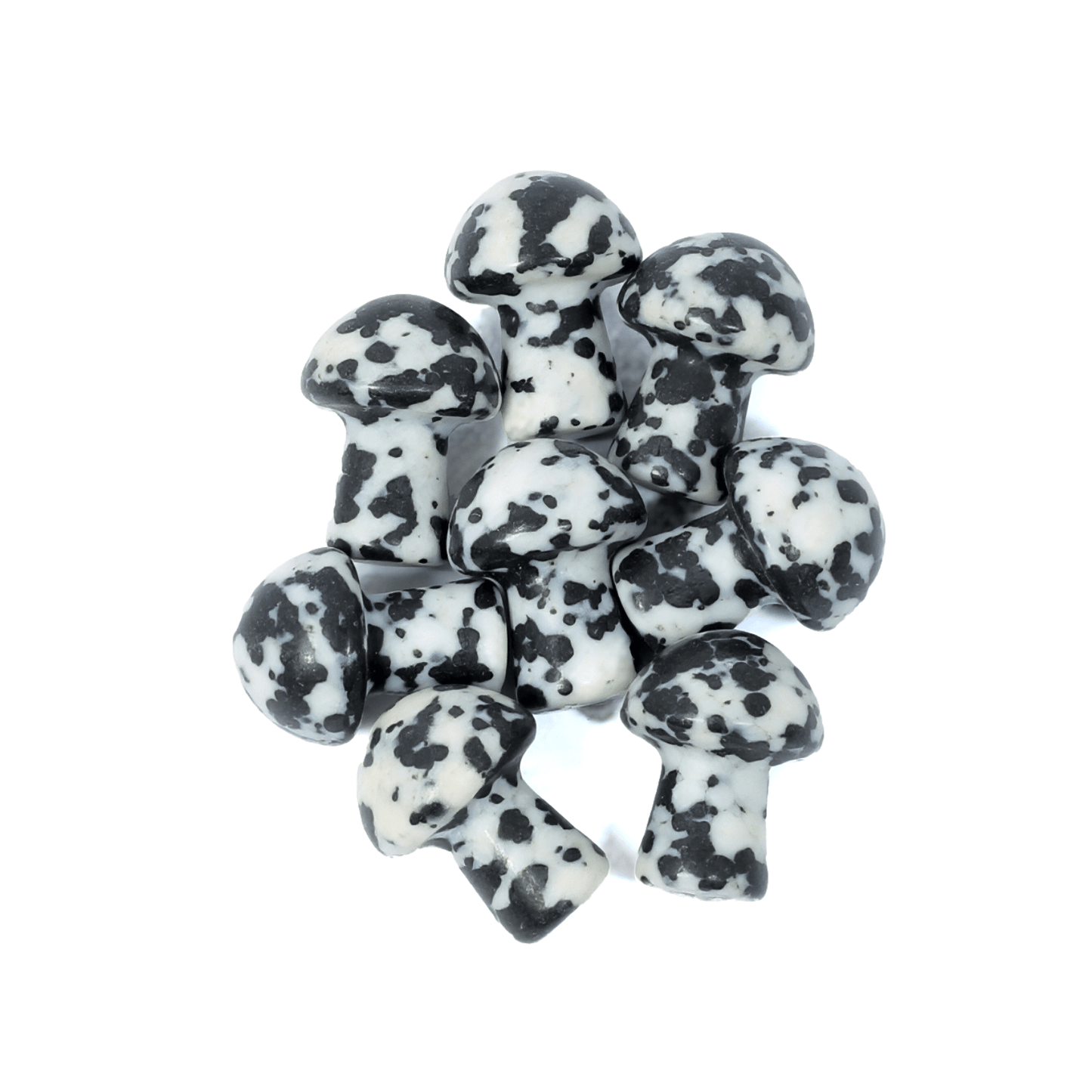 Healing Mini Mushroom Crystal - Snowflake Obsidian