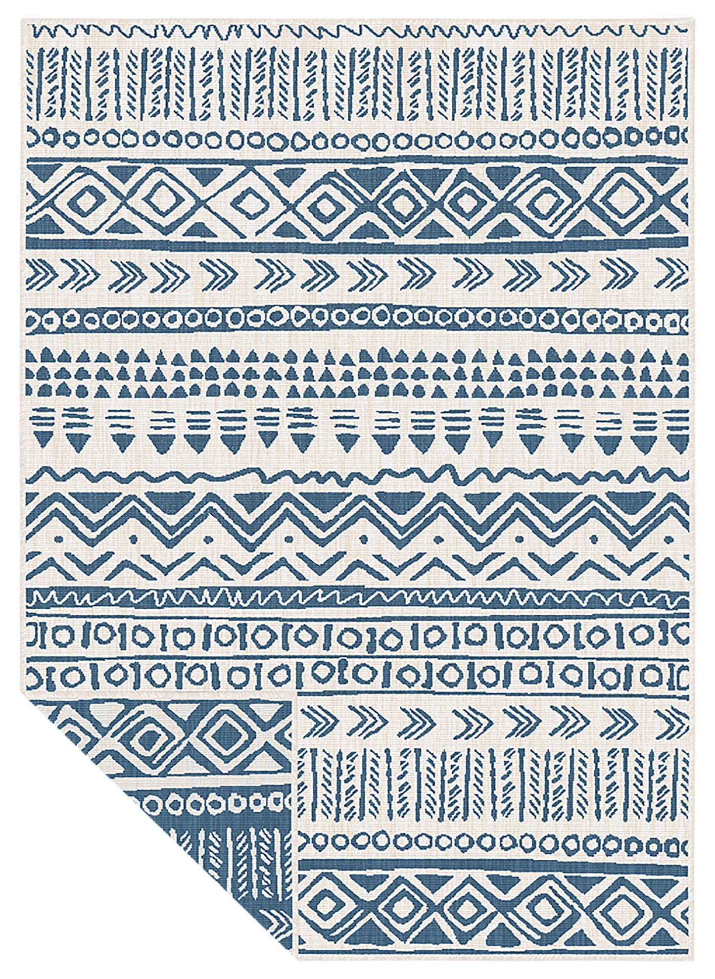 Duo Weave Outdoor Rug Aztec Design