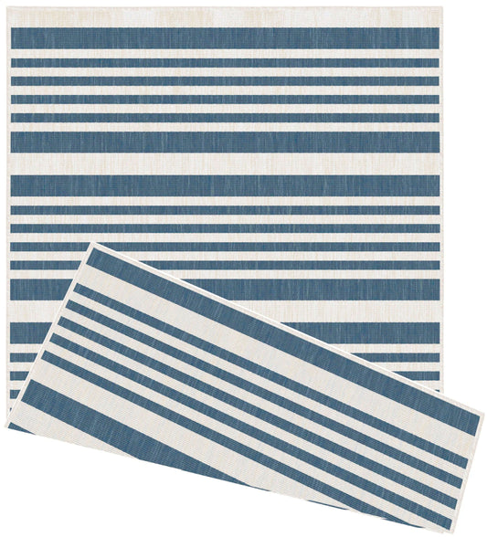 Duo Weave Outdoor Rug Modern Stripes