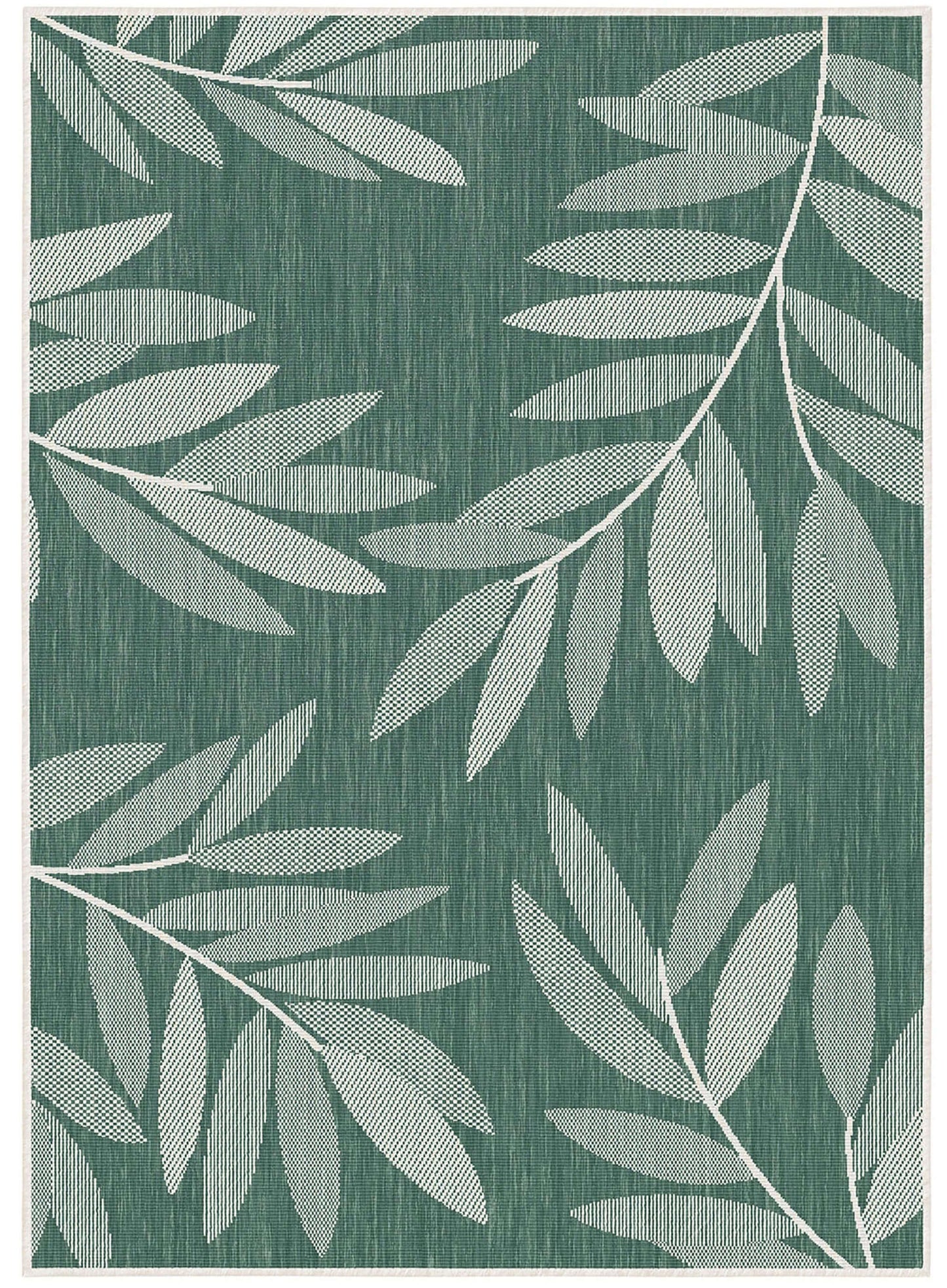 Duo Weave Outdoor Rug Trailing Leaves