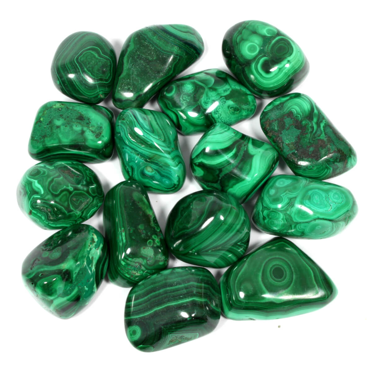 Malachite Polished Tumblestone Healing Crystals