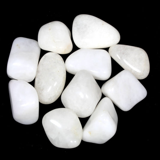 Snow Quartz Polished Tumblestone Healing Crystals