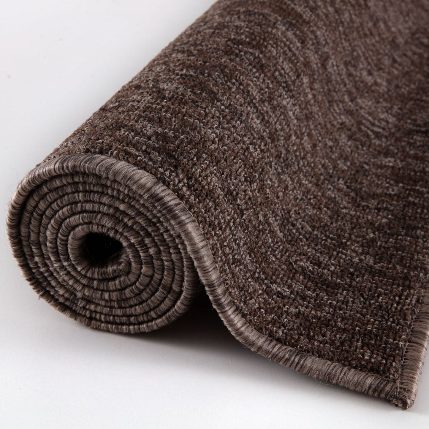 Flex Brown Low Pile Solid Rug