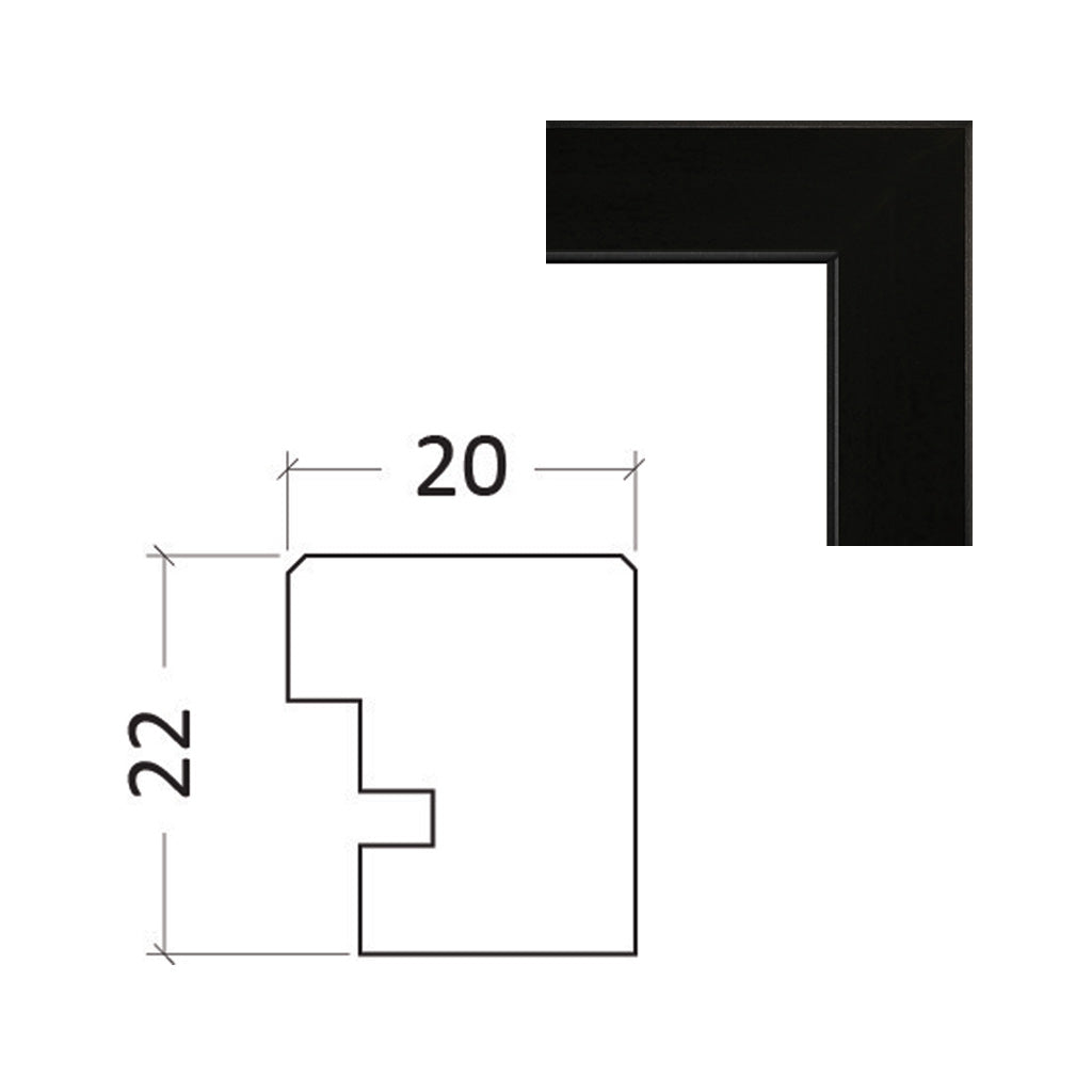 One Sheet (27x40 Inch) Premium Poster Frame - Black