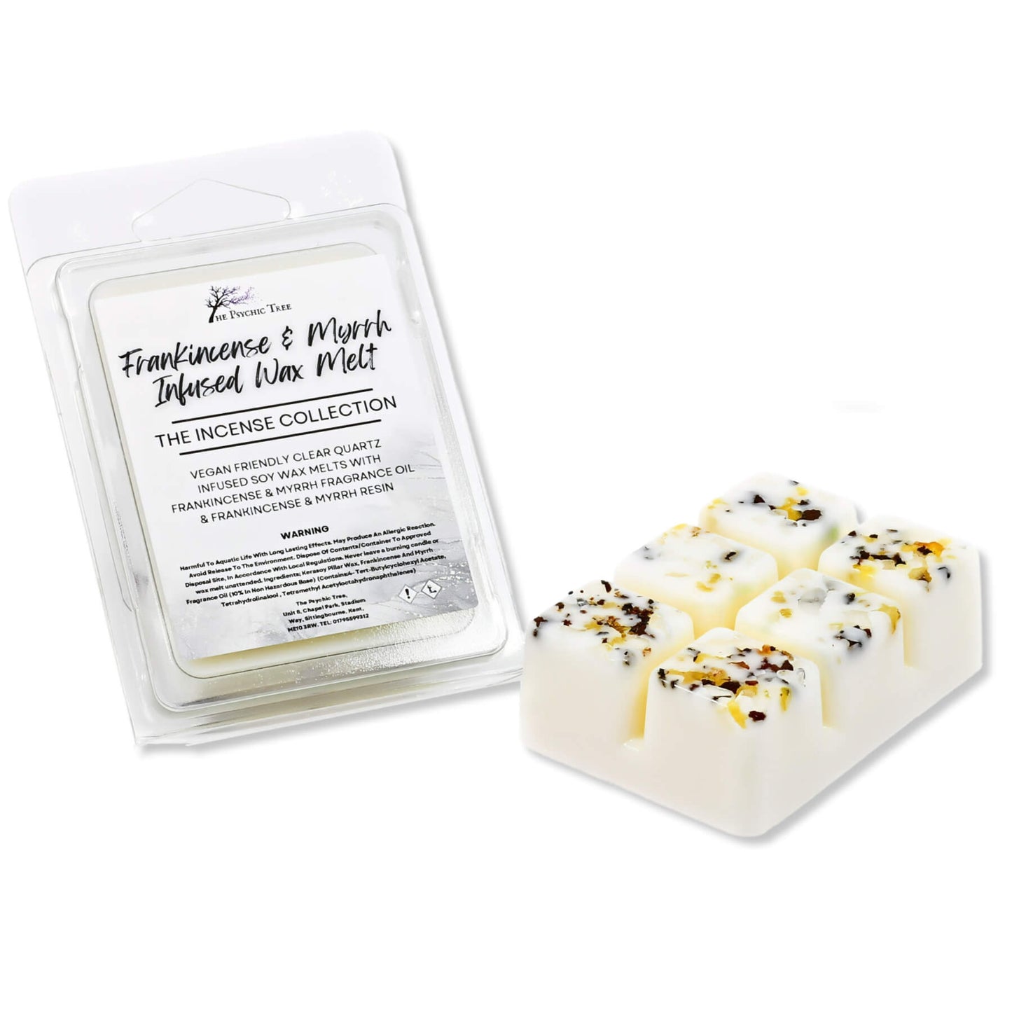 Frankincense & Myrrh Crystal Infused Scented Wax Melts - The Incense Collection