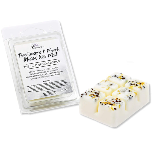 Frankincense & Myrrh Crystal Infused Scented Wax Melts - The Incense Collection