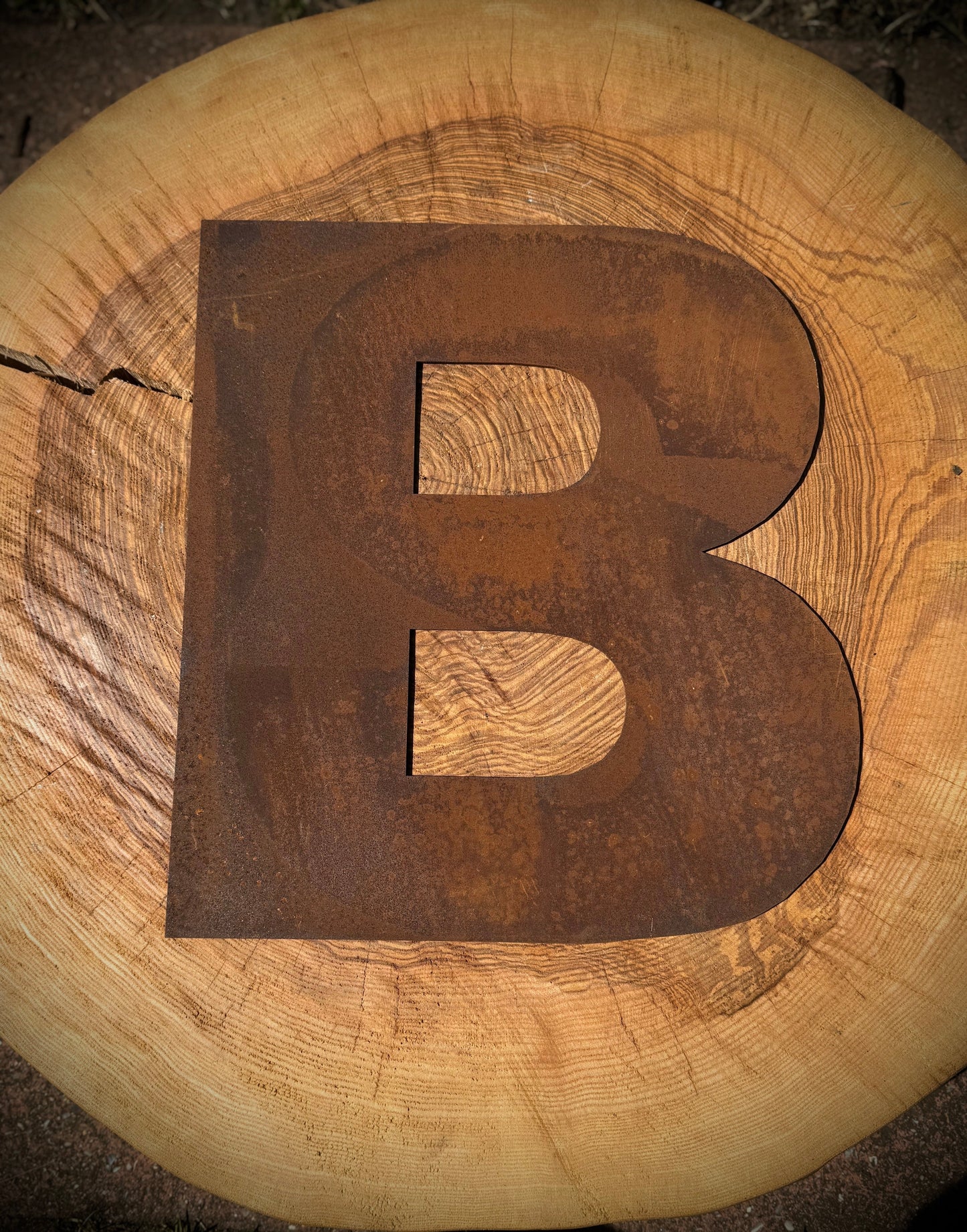 5" Fat Font Rusty Metal Letters A-Z 0-9