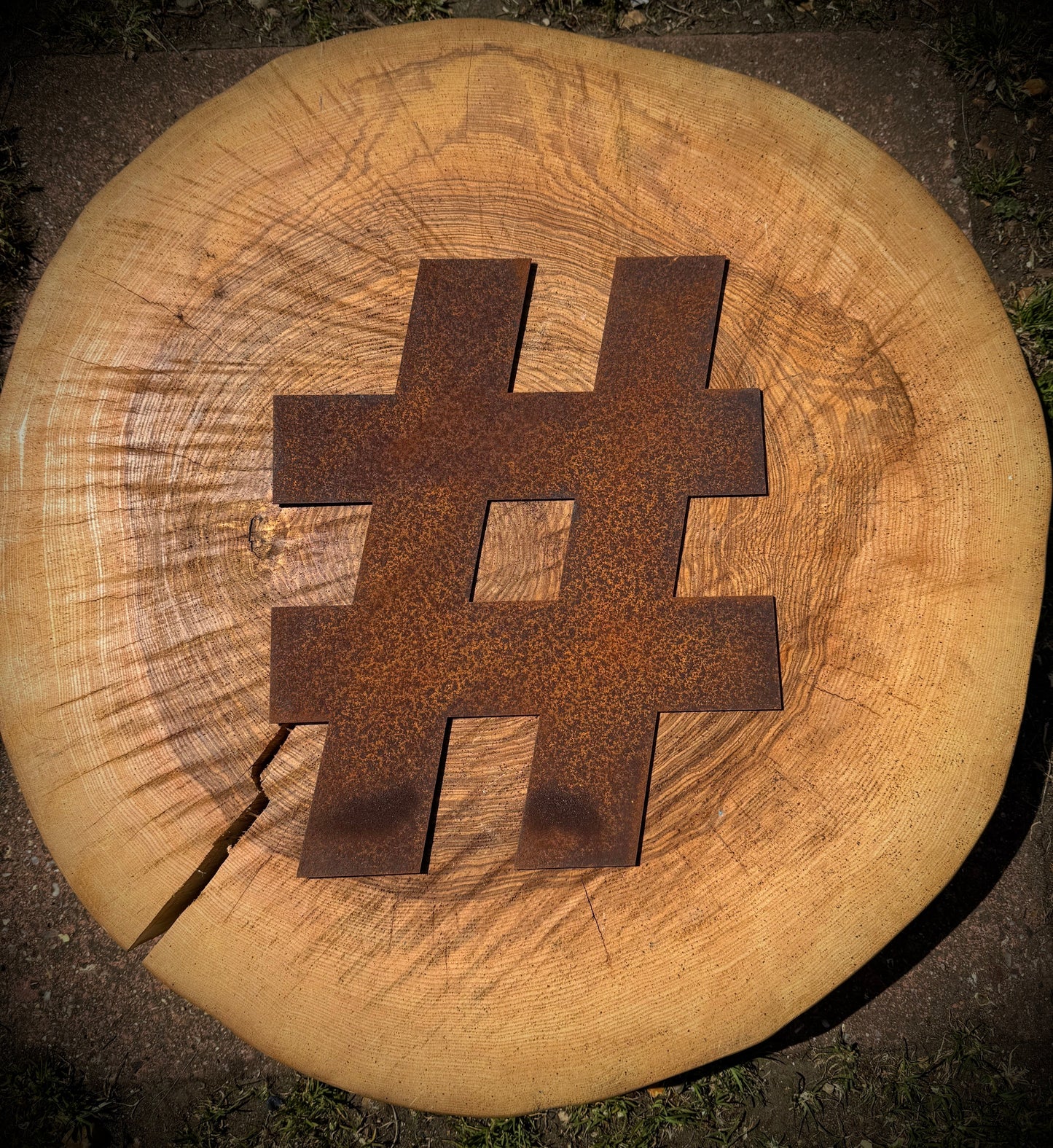 5" Fat Font Rusty Metal Letters A-Z 0-9