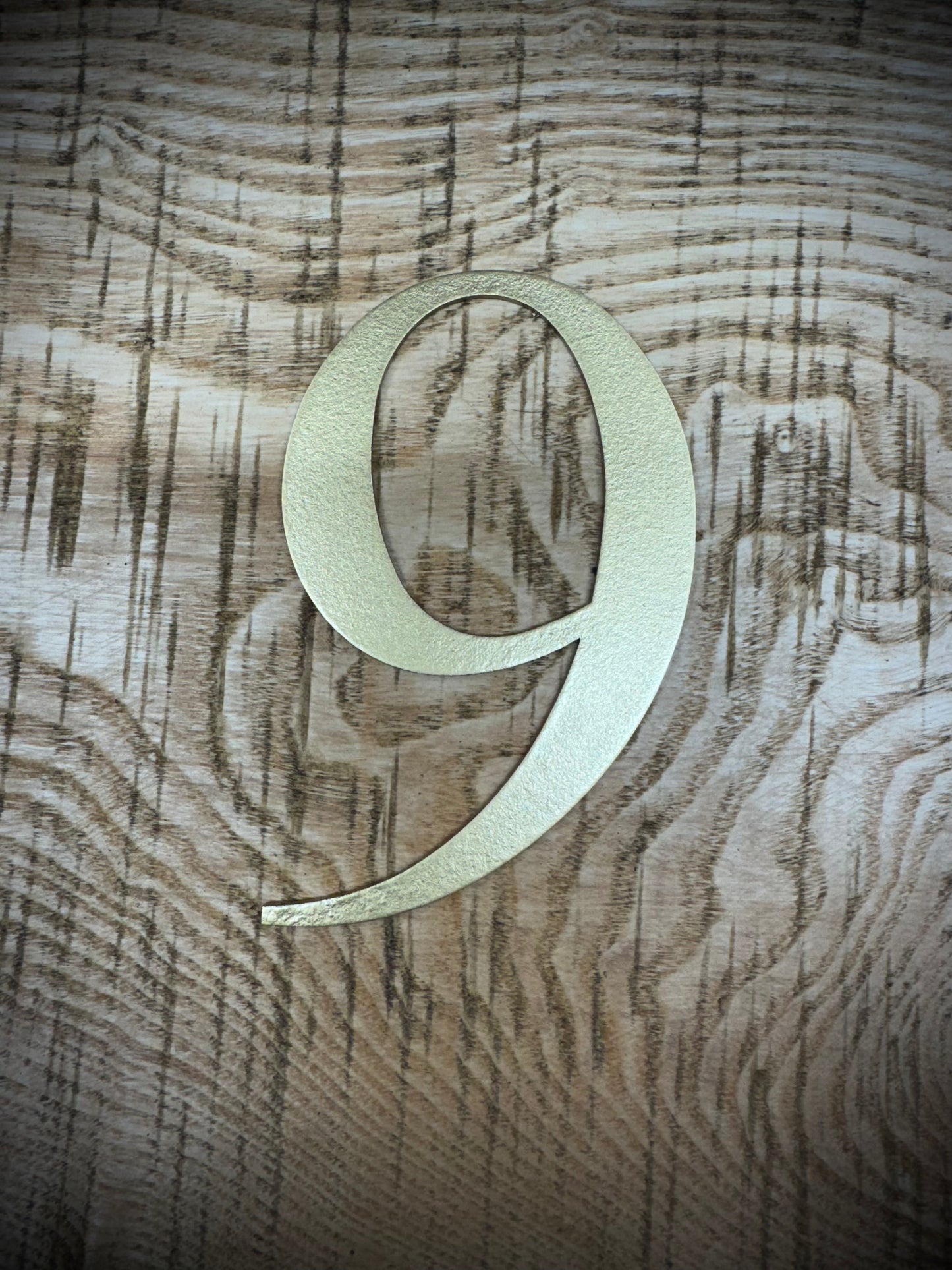 Distressed Gold 5" or 12" Classic Metal Letters, A-Z, 0-9