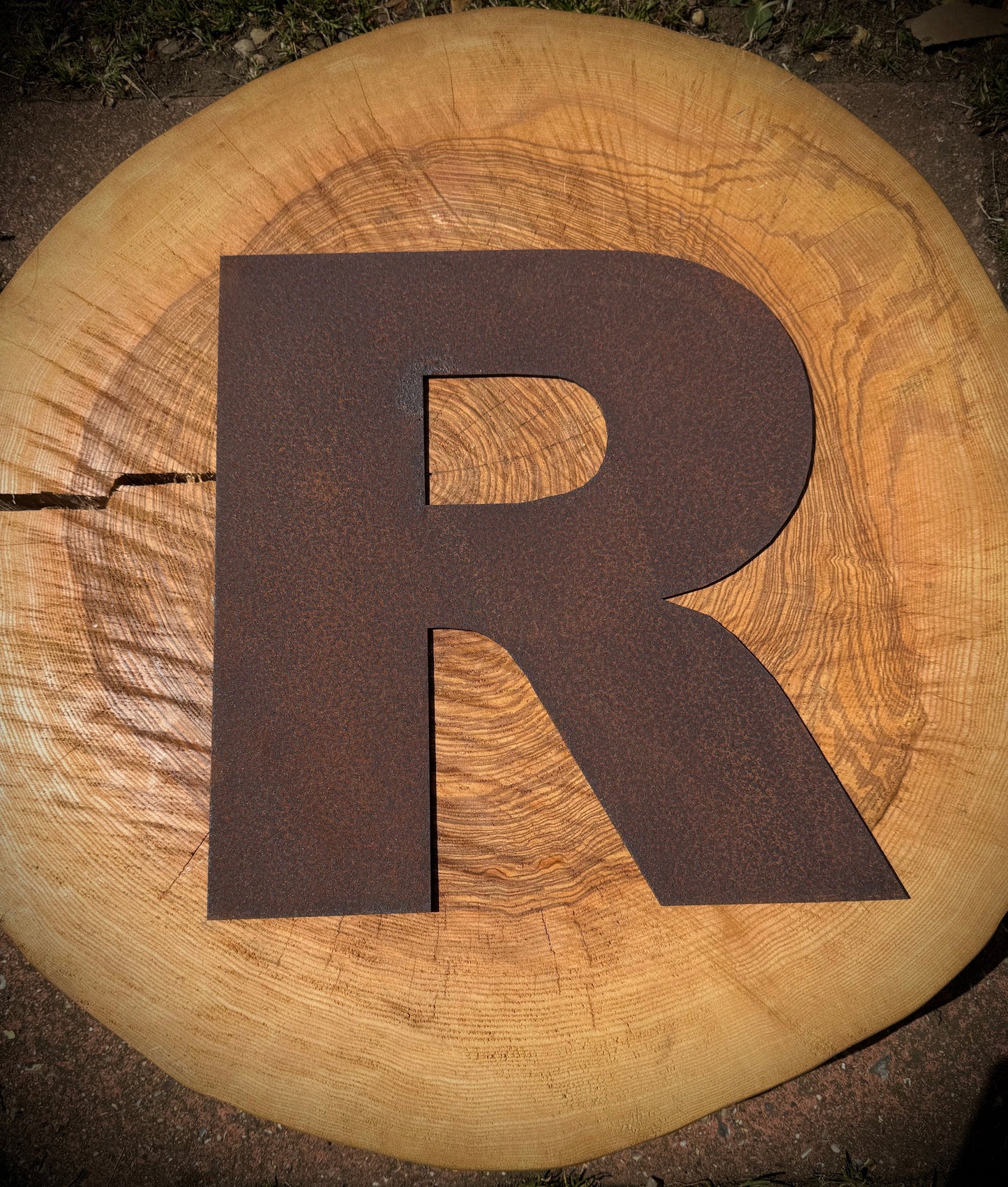 5" Fat Font Rusty Metal Letters A-Z 0-9