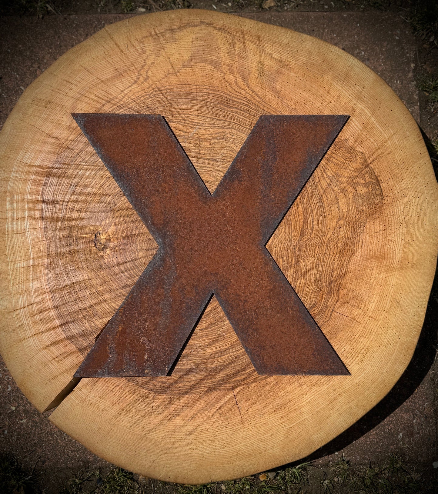 5" Fat Font Rusty Metal Letters A-Z 0-9