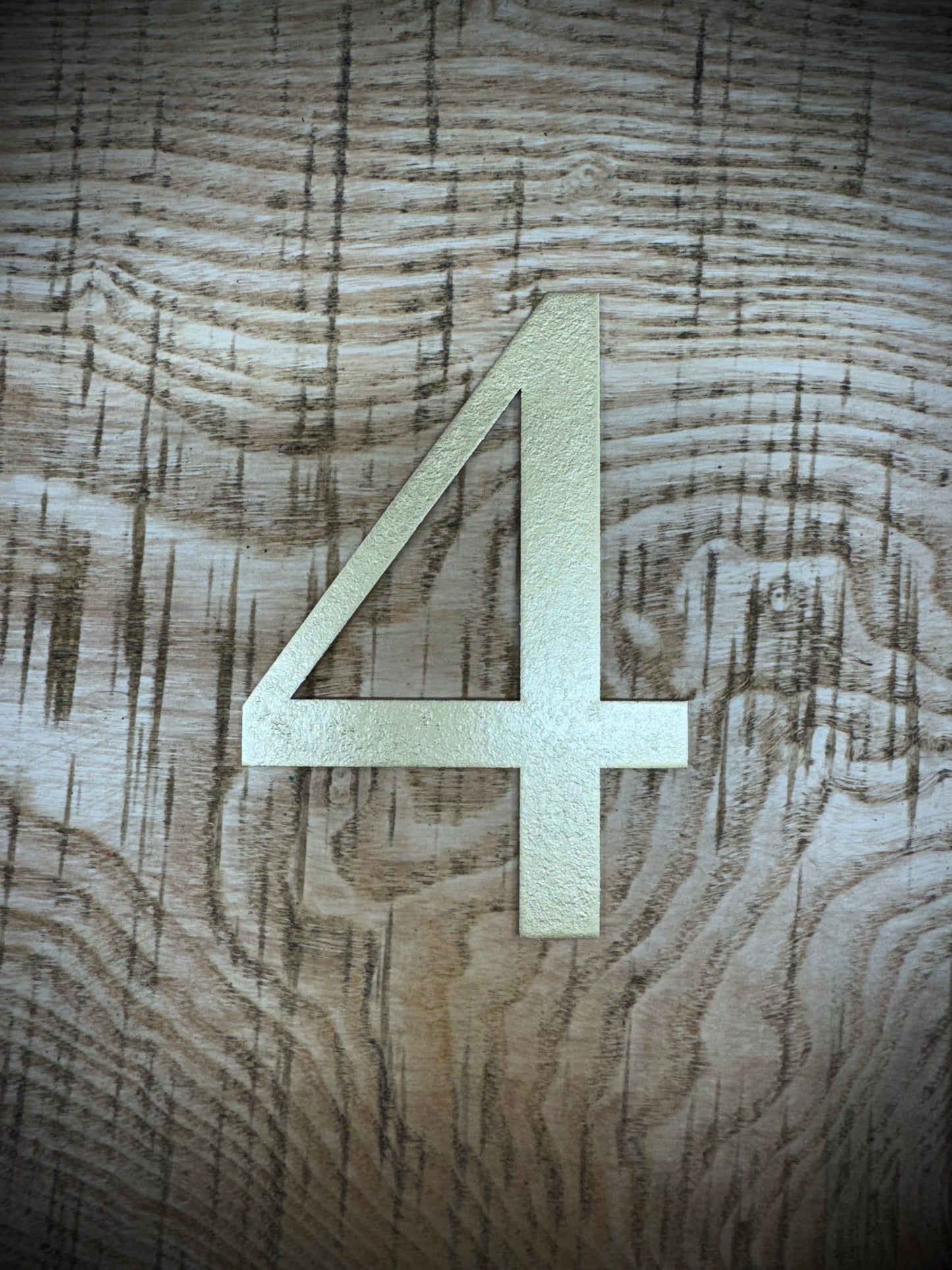 Distressed Gold 5" or 12" Classic Metal Letters, A-Z, 0-9