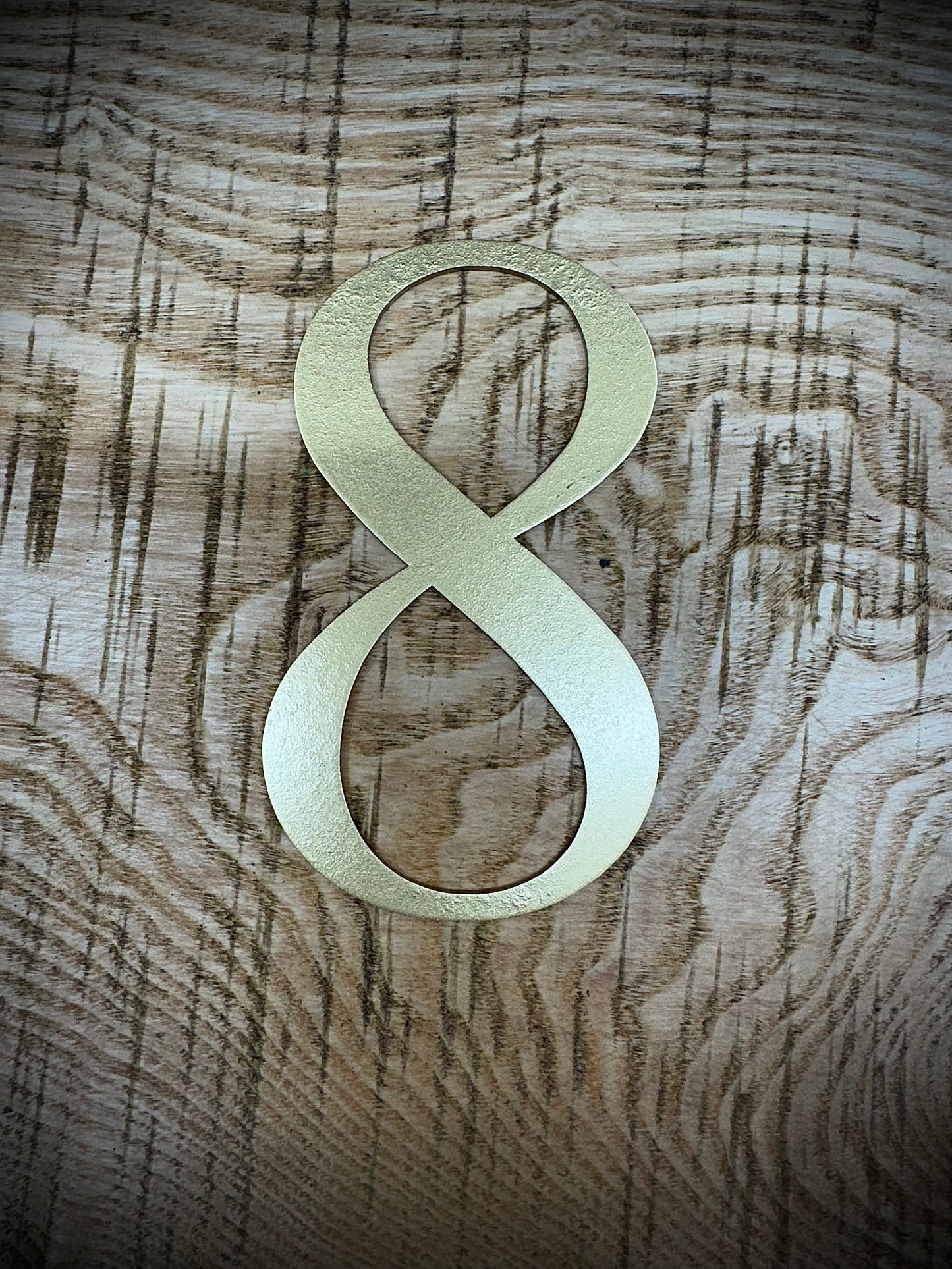 Distressed Gold 5" or 12" Classic Metal Letters, A-Z, 0-9