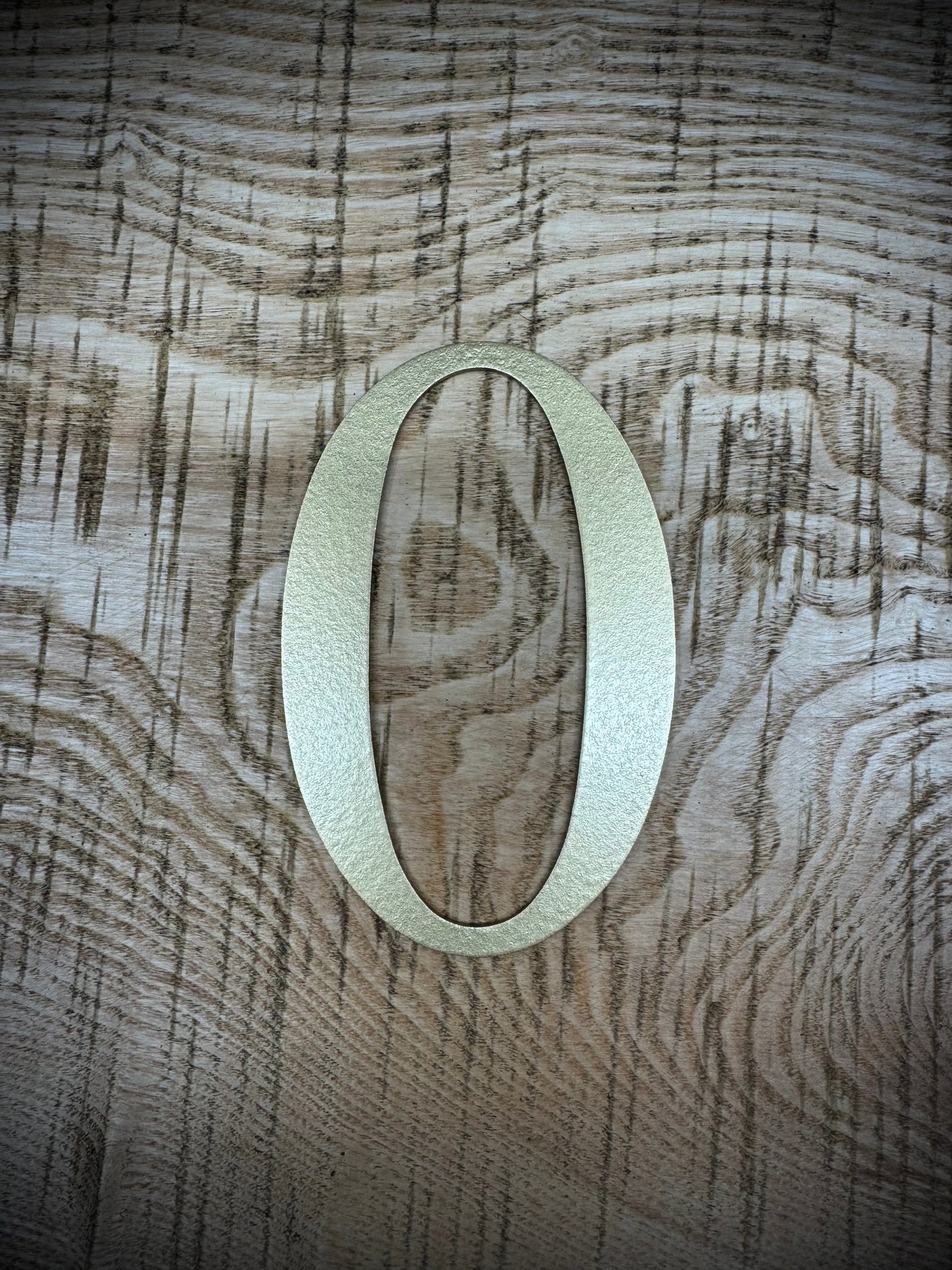 Distressed Gold 5" or 12" Classic Metal Letters, A-Z, 0-9