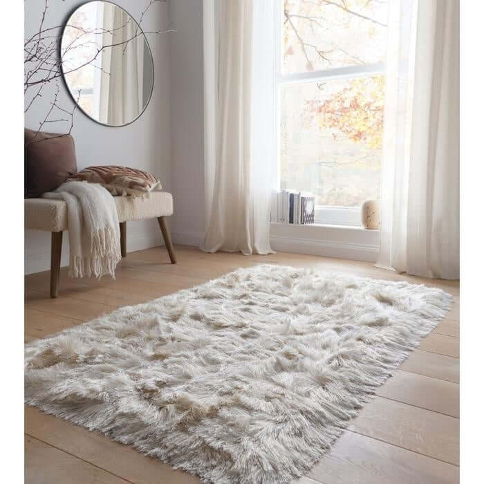 Glamour Shaggy Rug Plain Design