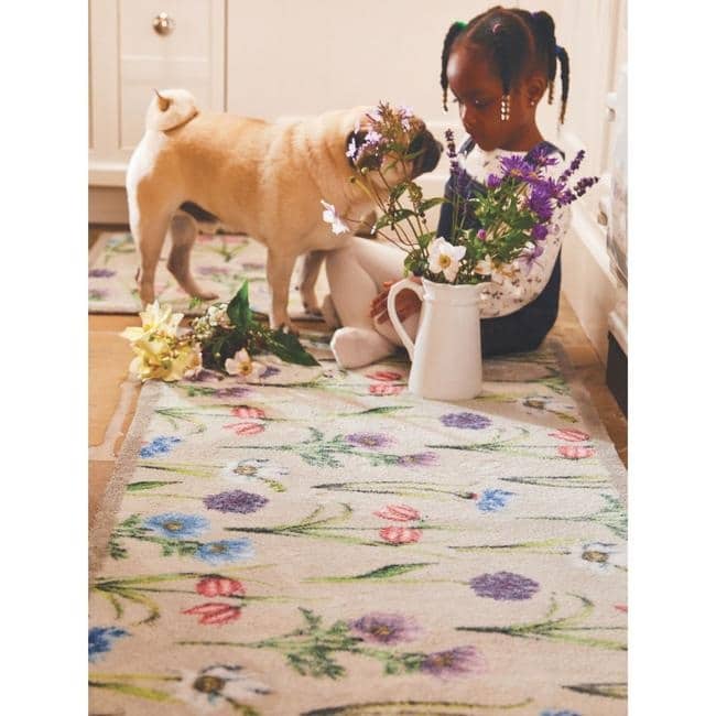 Eco-Friendly Washable Floral Mat