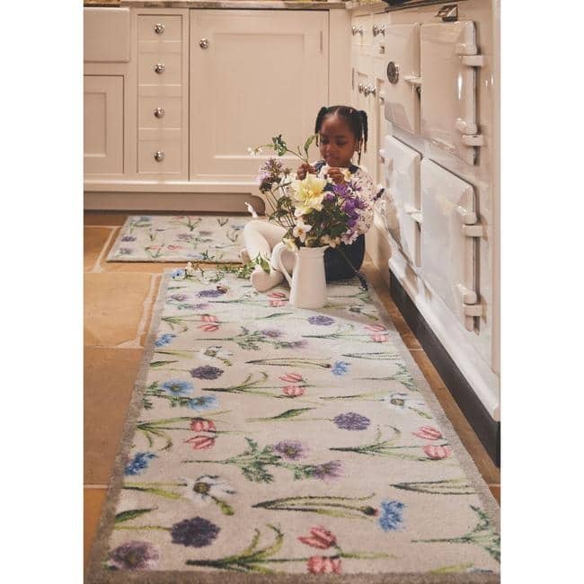 Eco-Friendly Washable Floral Mat
