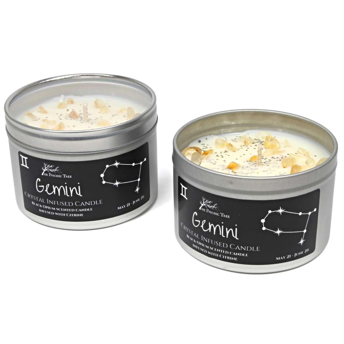 Gemini - Crystal & Jewellery Scented Zodiac Candle