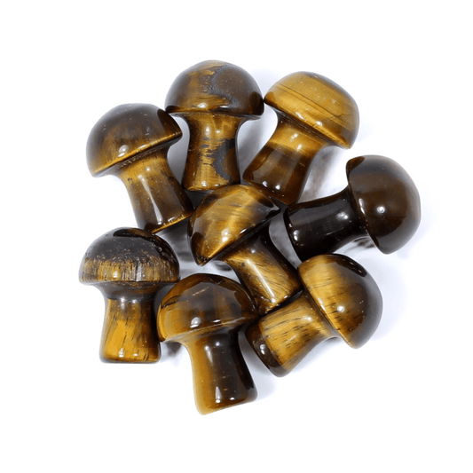 Healing Mini Mushroom Crystal - Gold Tigers Eye