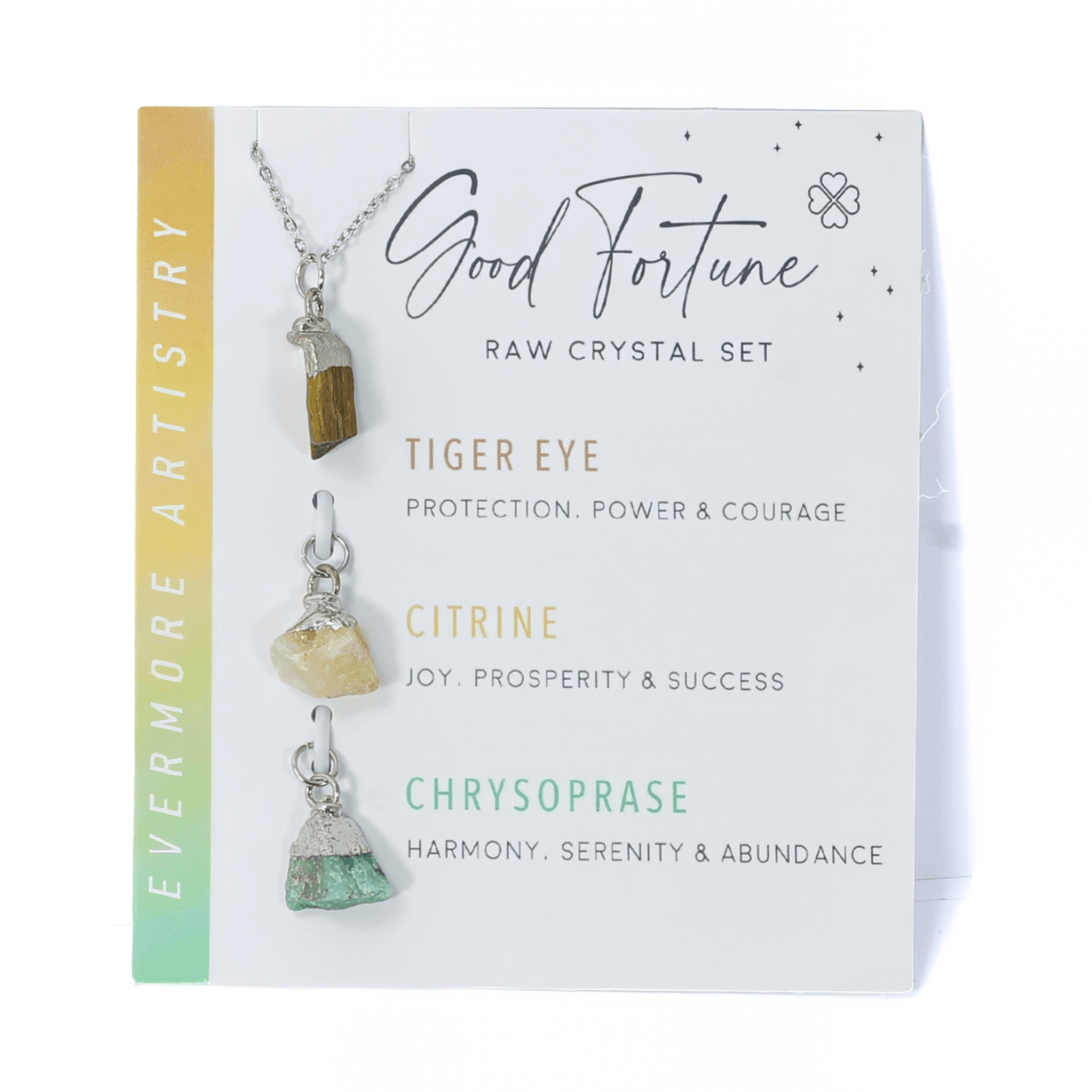 Interchangeable Healing Crystal Necklace - Good Fortune