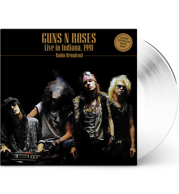 Guns N’ Roses – Live in Indiana, 1991 (Limited Edition 12-Inch Album on White Vinyl)