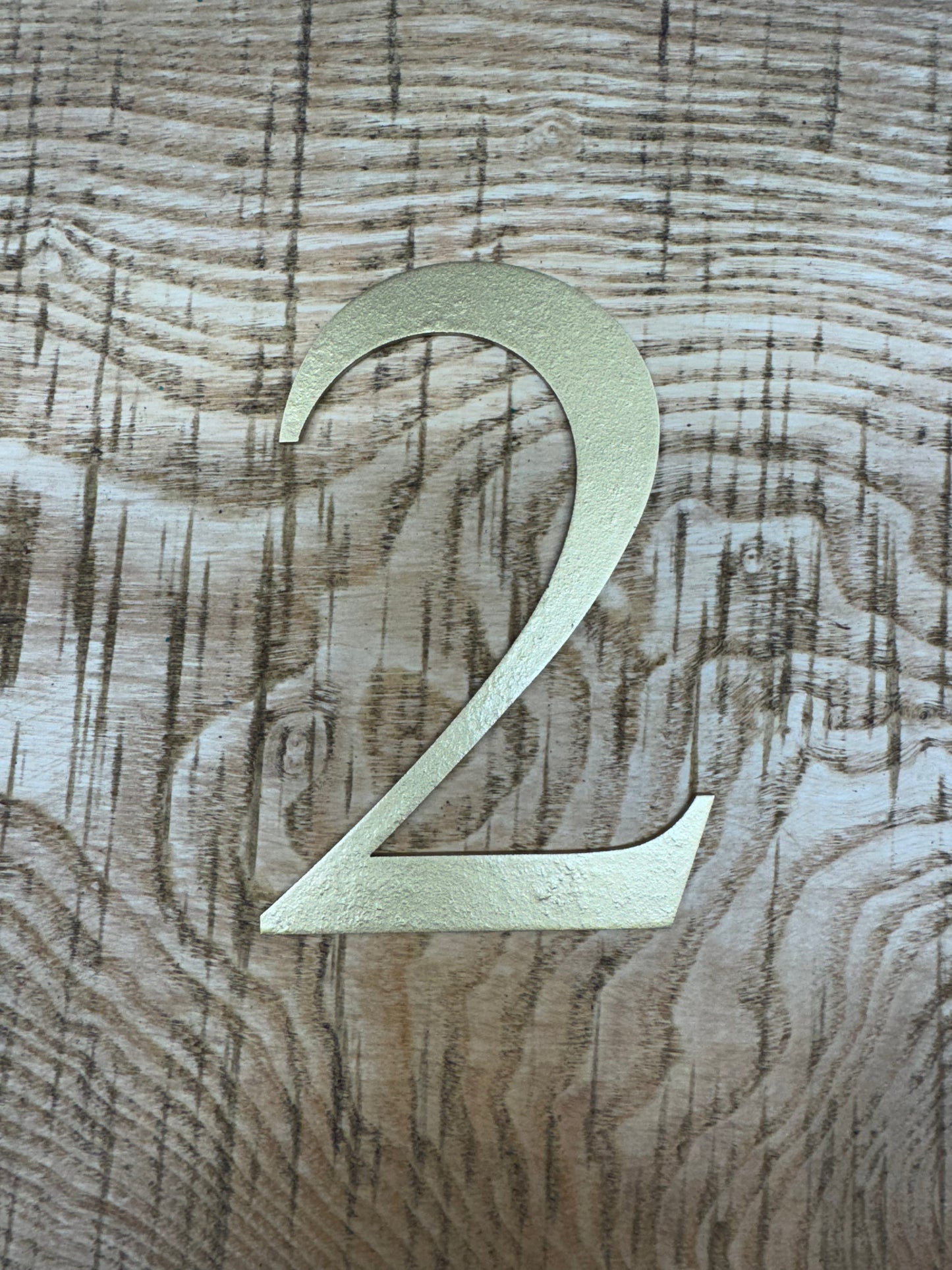 Distressed Gold 5" or 12" Classic Metal Letters, A-Z, 0-9