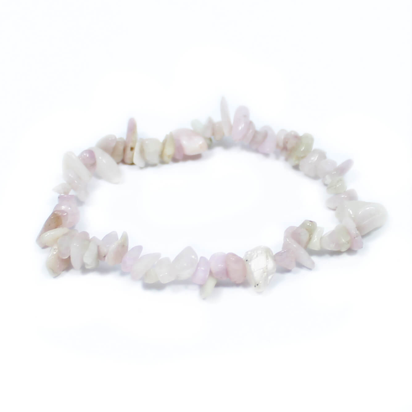 Kunzite Stone Chip Bracelet