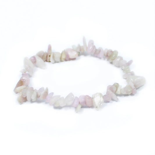 Kunzite Stone Chip Bracelet