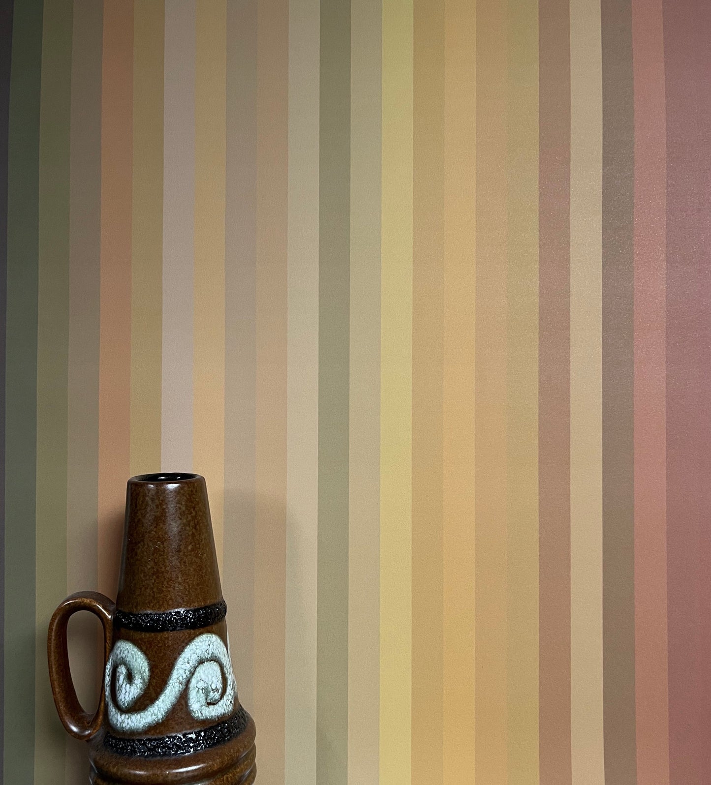 Tonal Stripe Wallpaper - Ochre