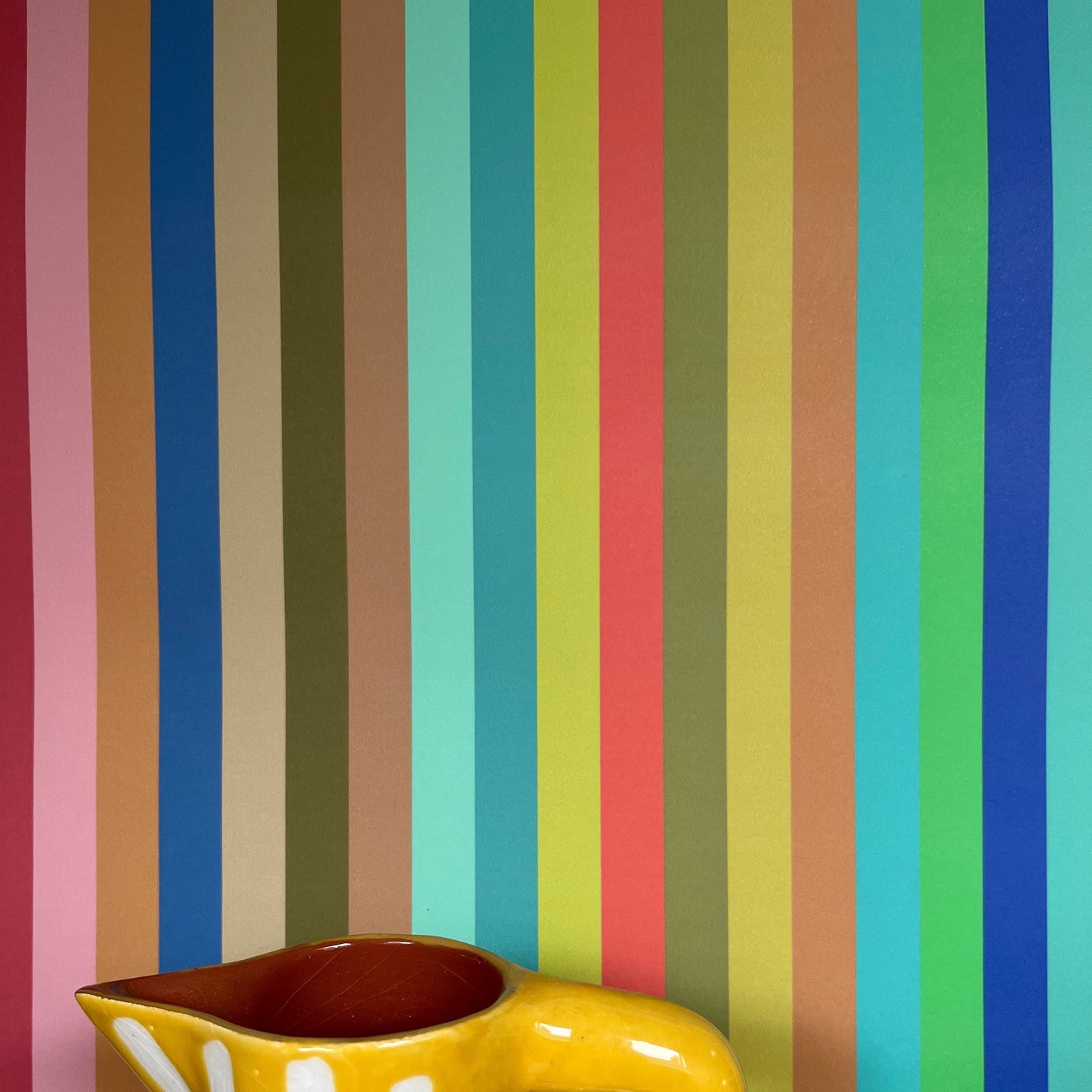 Tonal Stripe Wallpaper - Pool