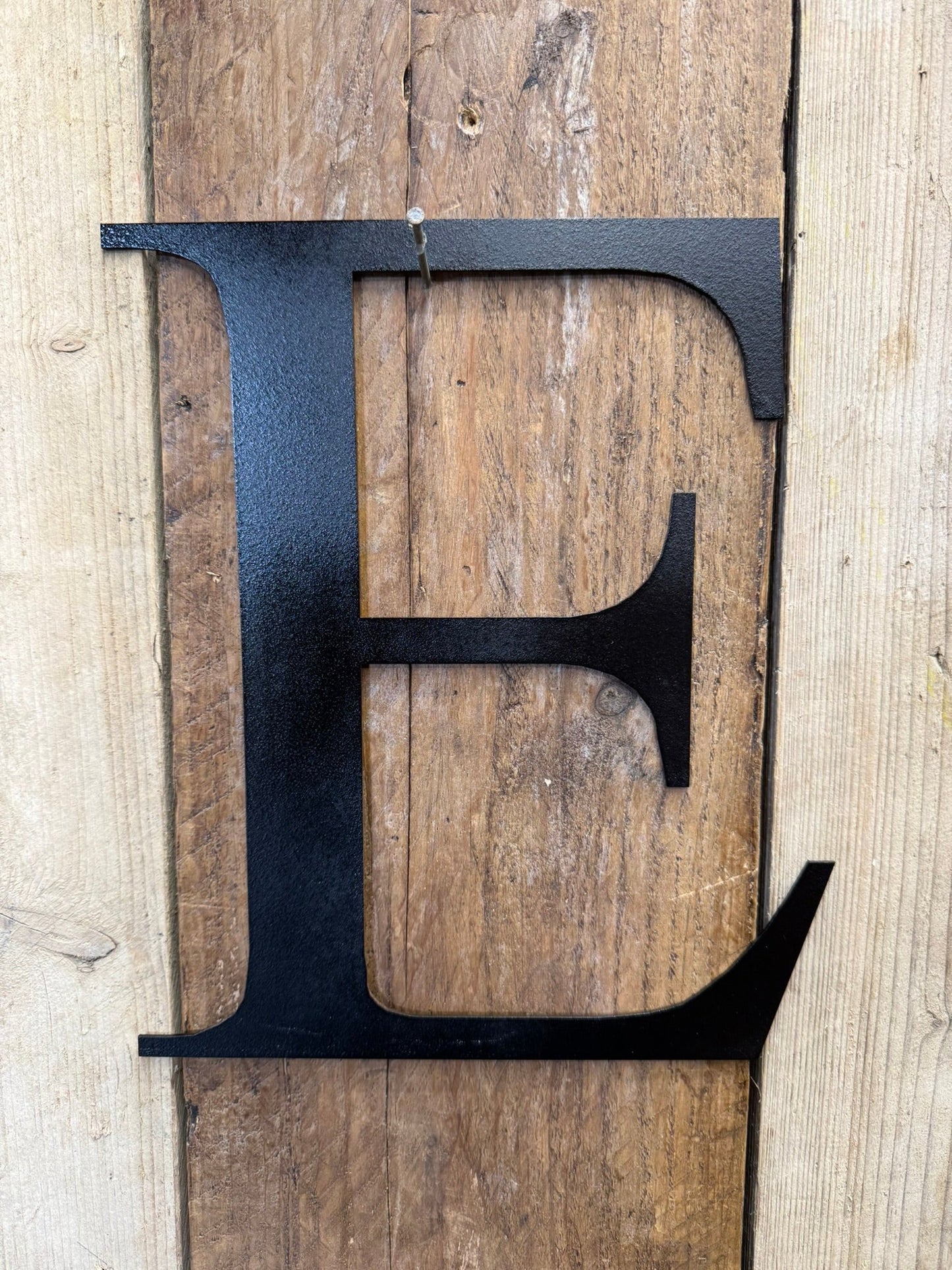 Rustic 5" or 12" Black Metal Classic Letters For  The Home And Garden