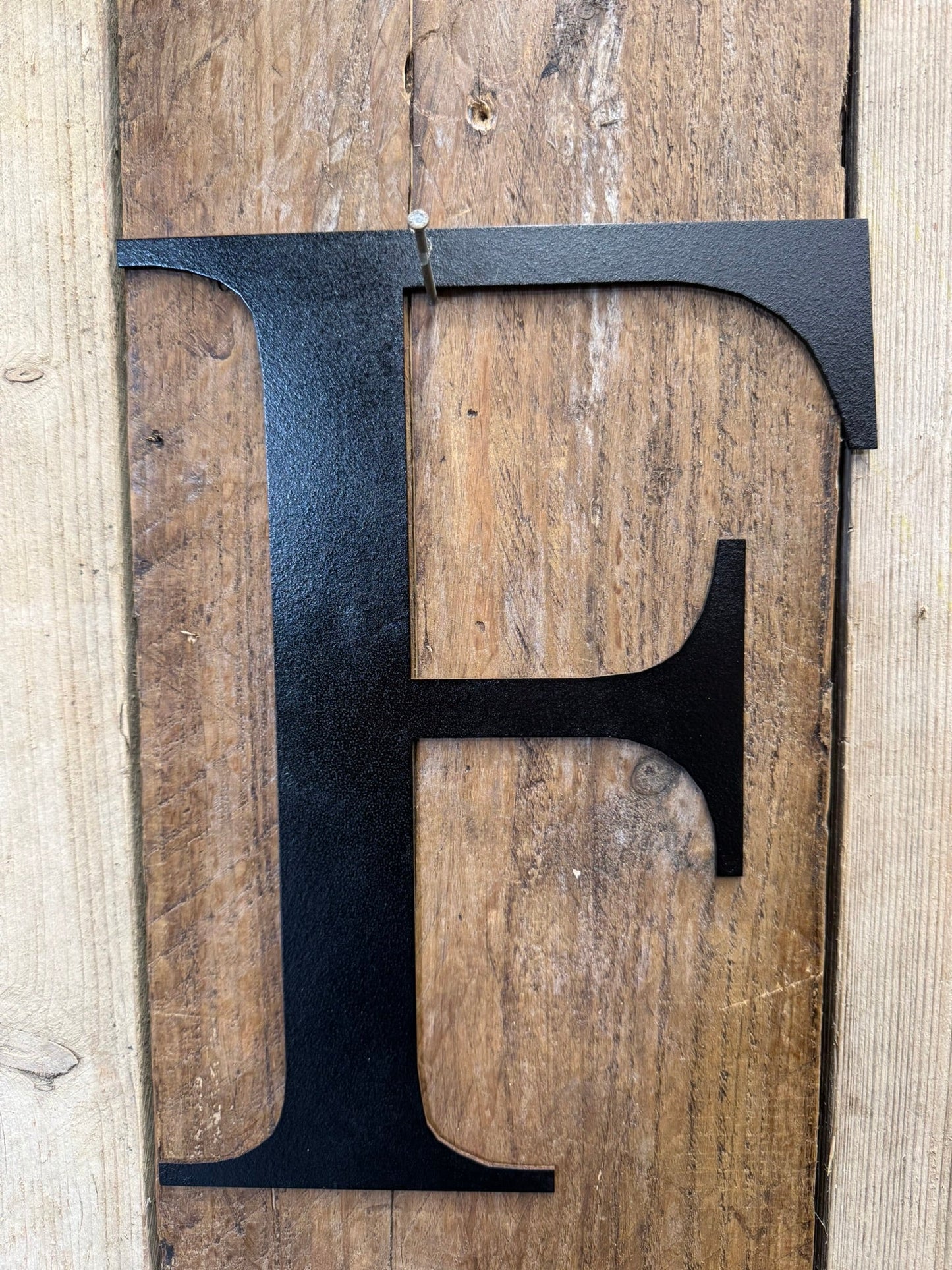Rustic 5" or 12" Black Metal Classic Letters For  The Home And Garden