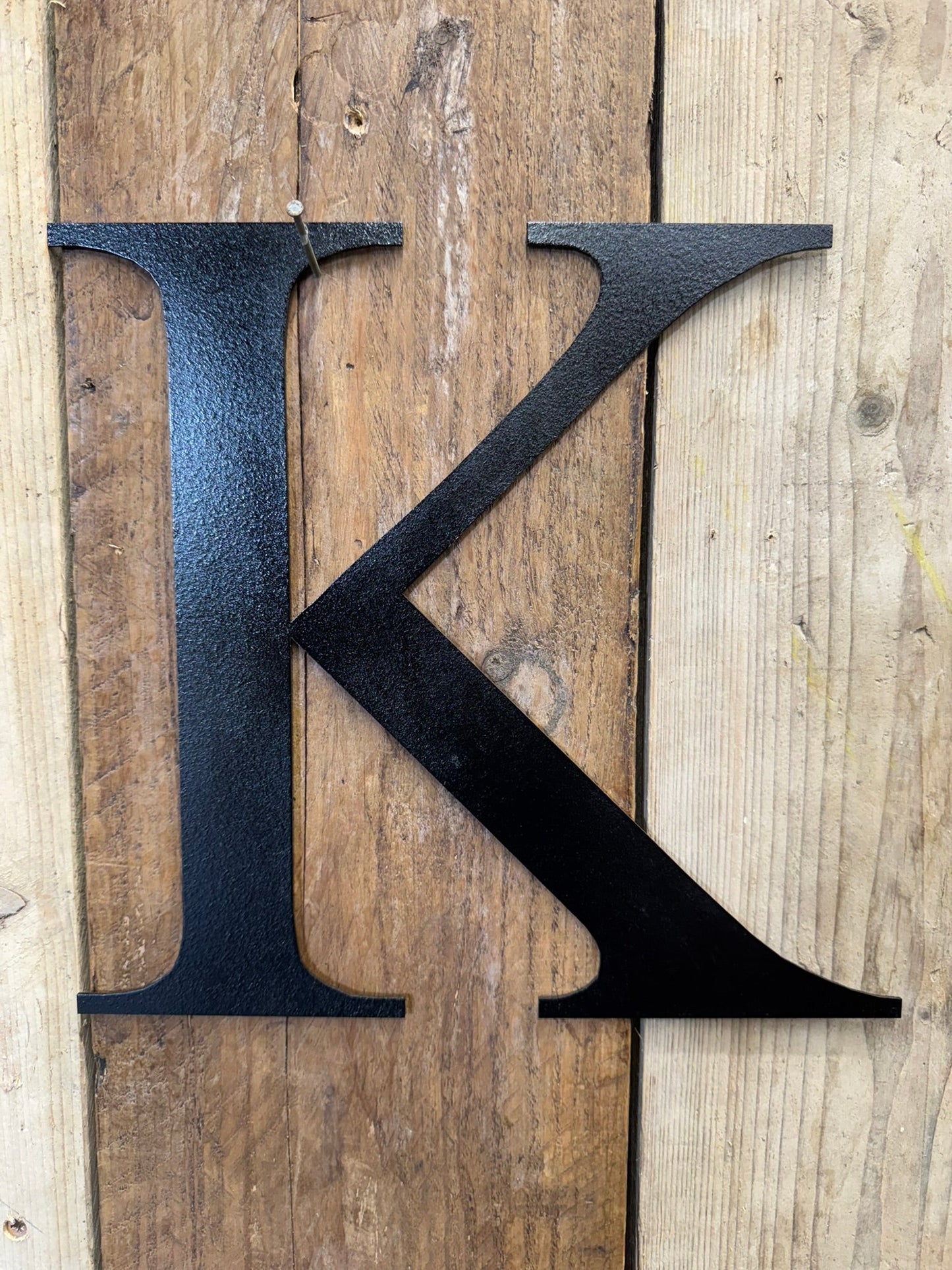 Rustic 5" or 12" Black Metal Classic Letters For  The Home And Garden