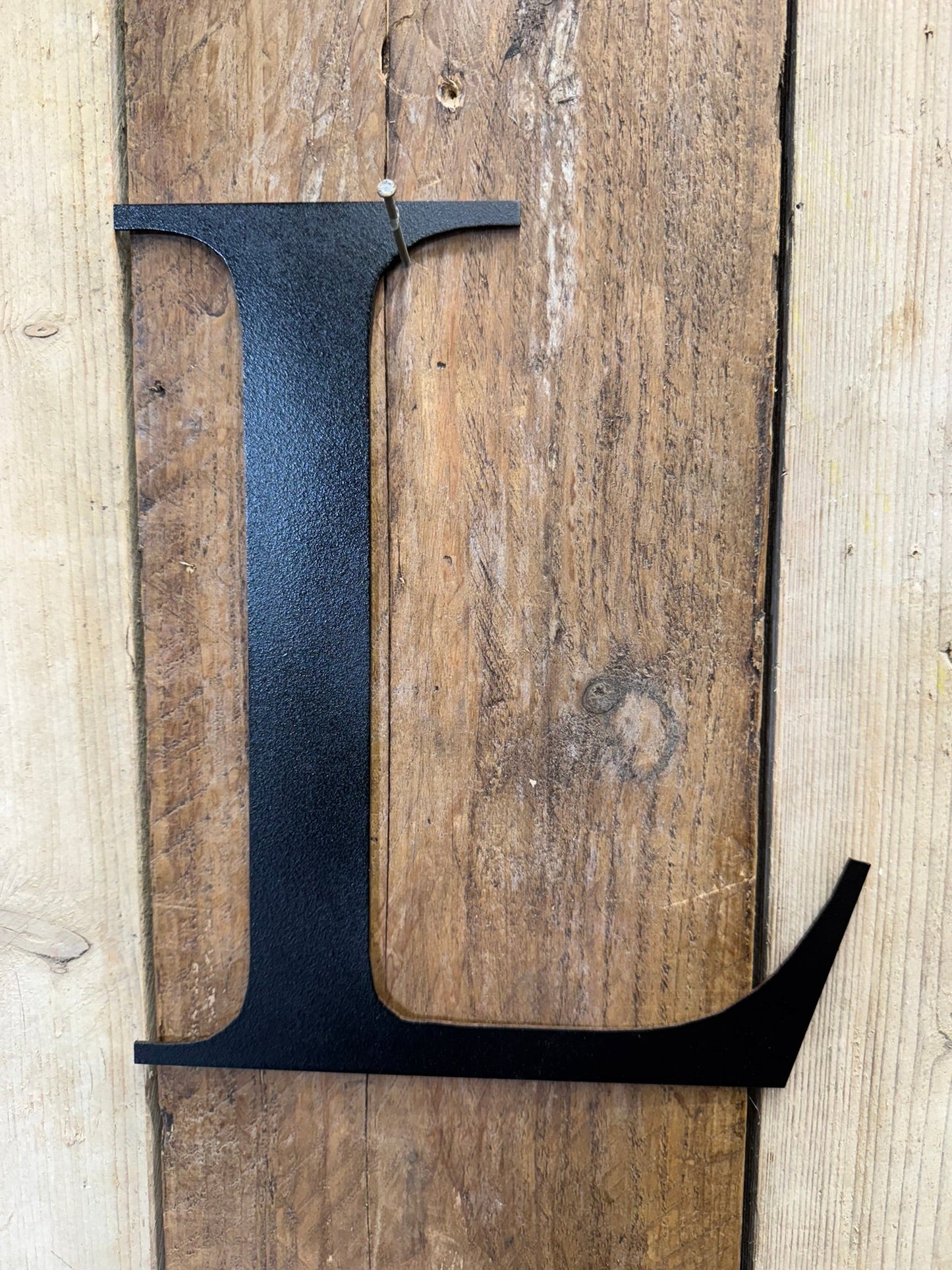 Rustic 5" or 12" Black Metal Classic Letters For  The Home And Garden