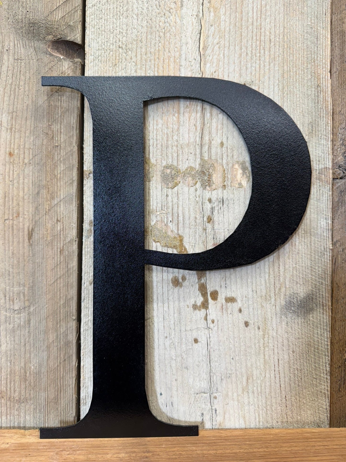 Rustic 5" or 12" Black Metal Classic Letters For  The Home And Garden