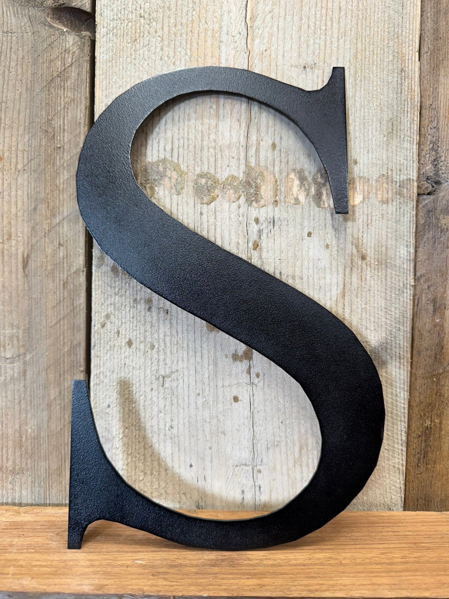 Rustic 5" or 12" Black Metal Classic Letters For  The Home And Garden