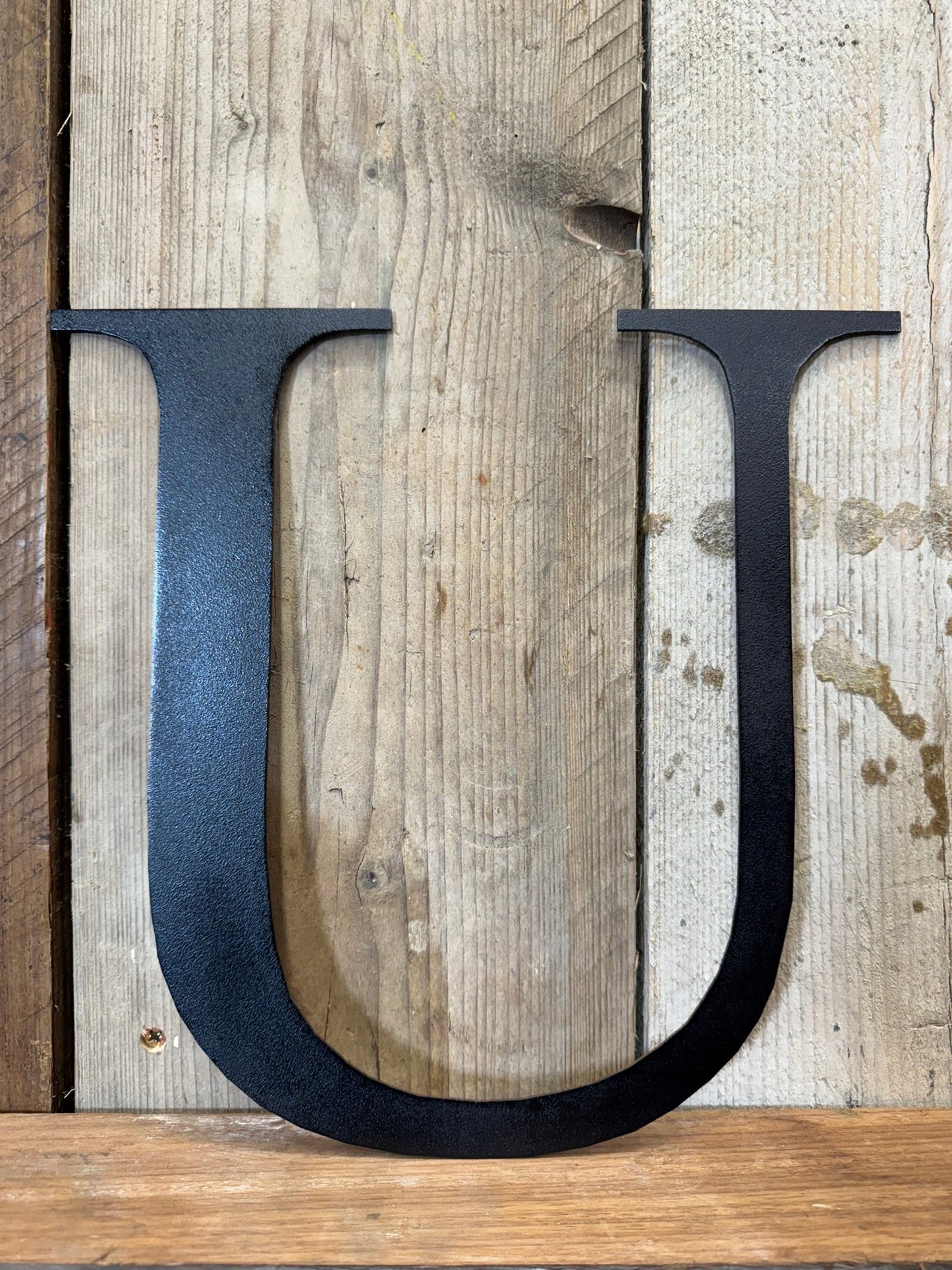 Rustic 5" or 12" Black Metal Classic Letters For  The Home And Garden