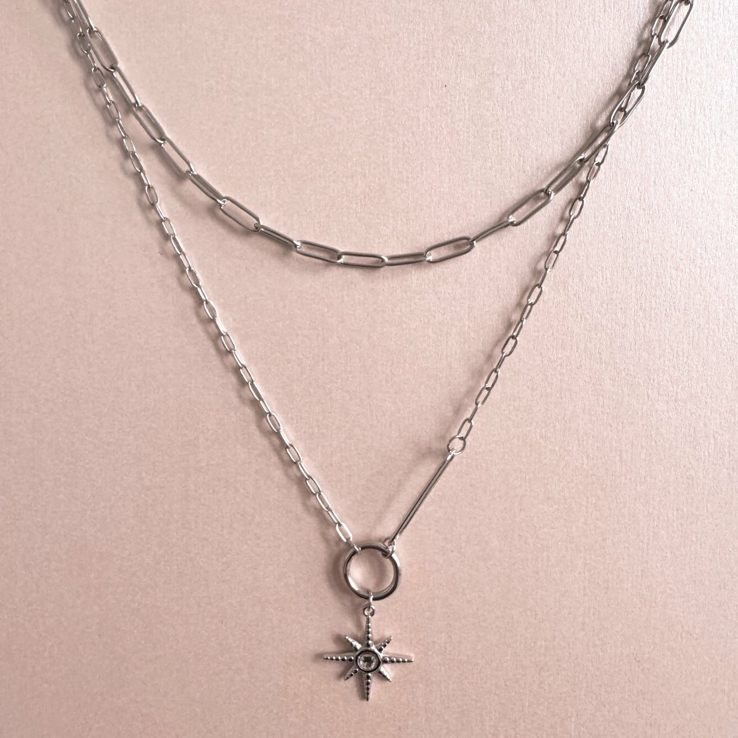 Sahara Luxe Double Layer Starburst Pendant Necklace
