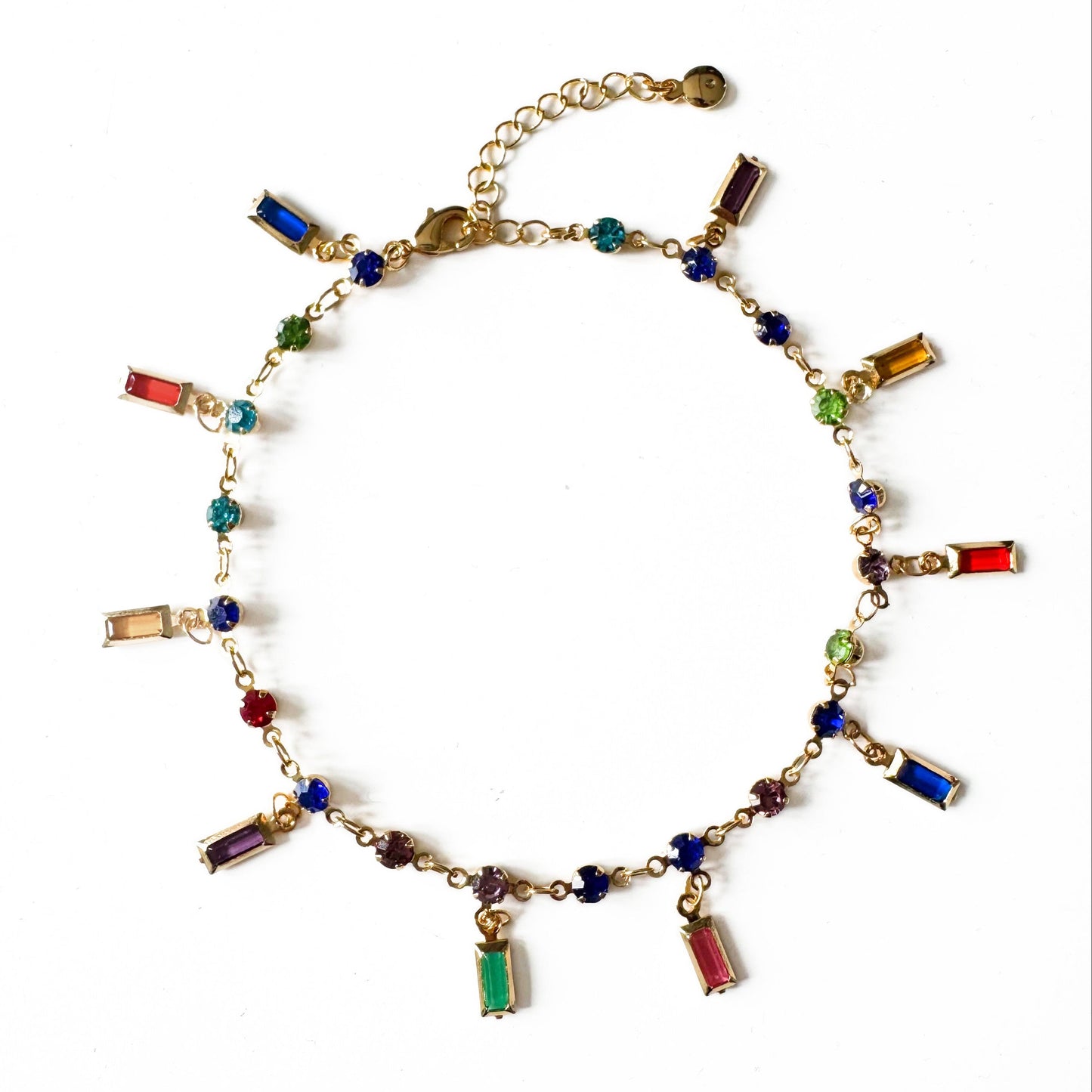 Issa Luxe 18k Gold Plated Jewelled Anklet