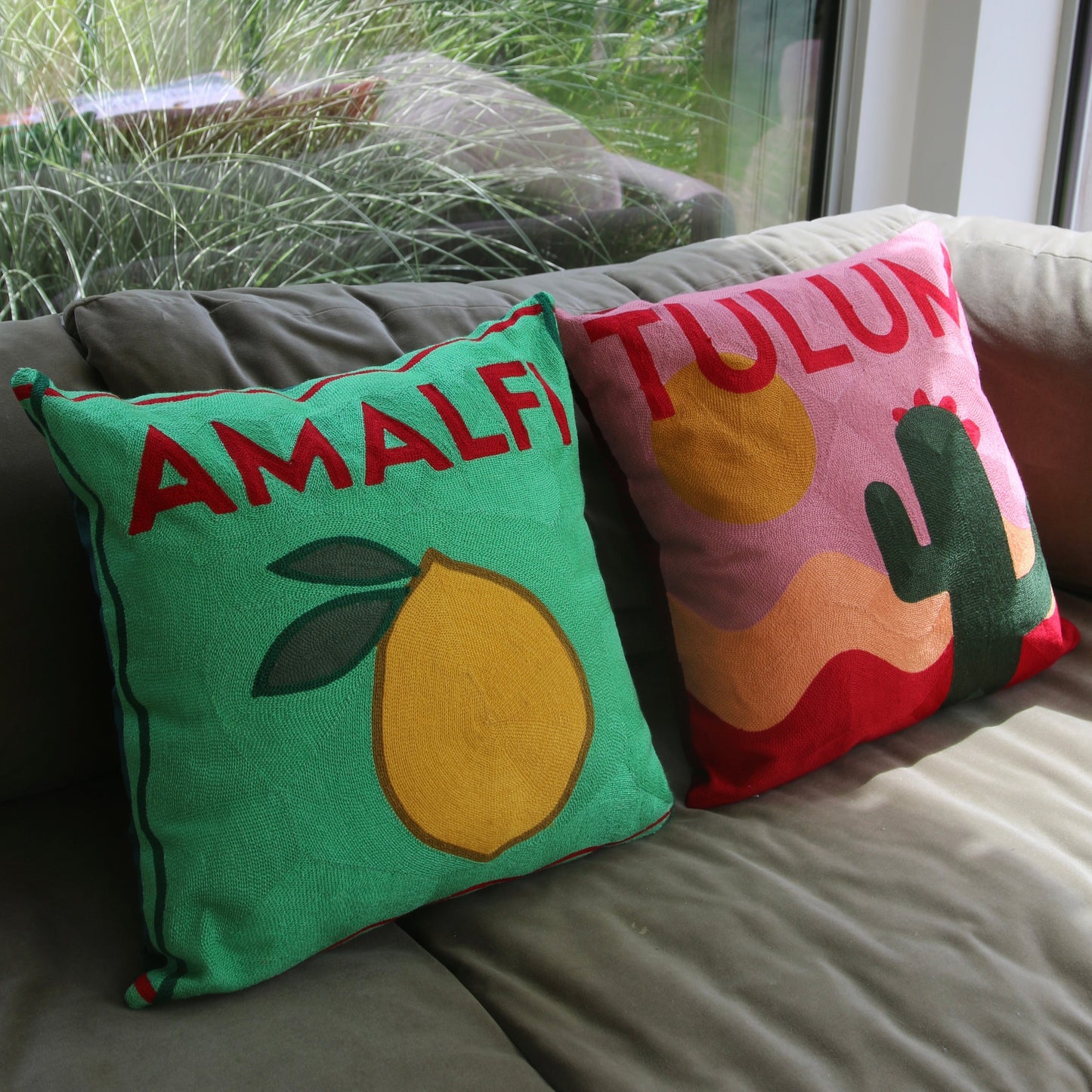 Amalfi Needlepoint Cushion