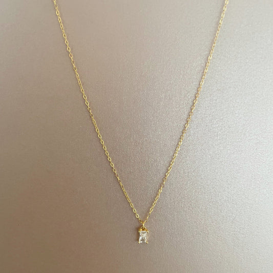 Emily Luxe Sterling Silver Plated Necklace