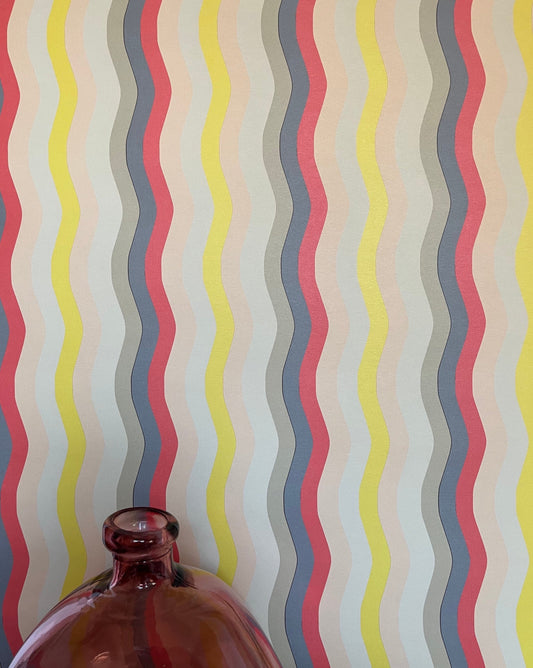 Wavy Stripe Wallpaper