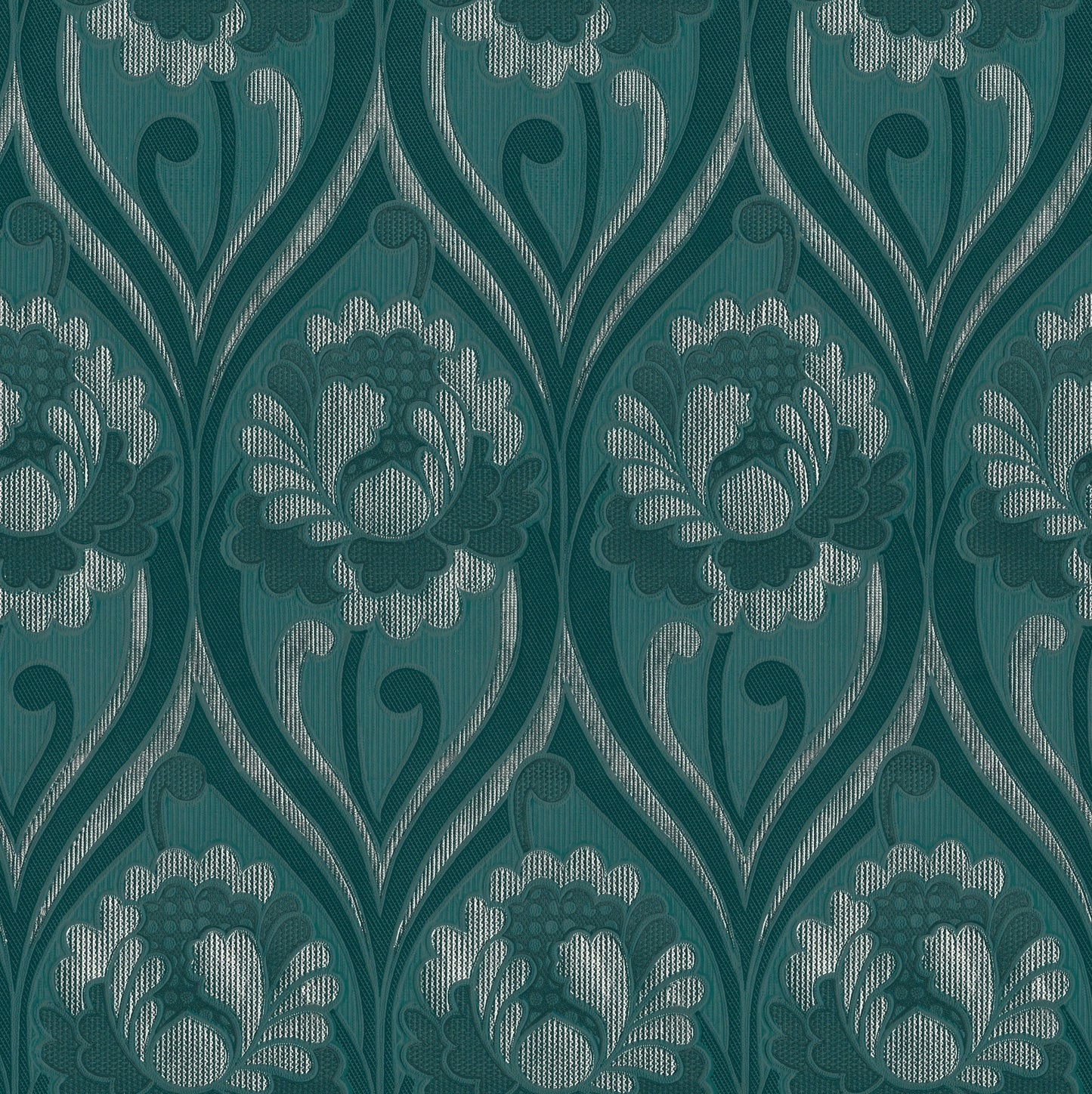 Vintage floral Damask Wallpaper