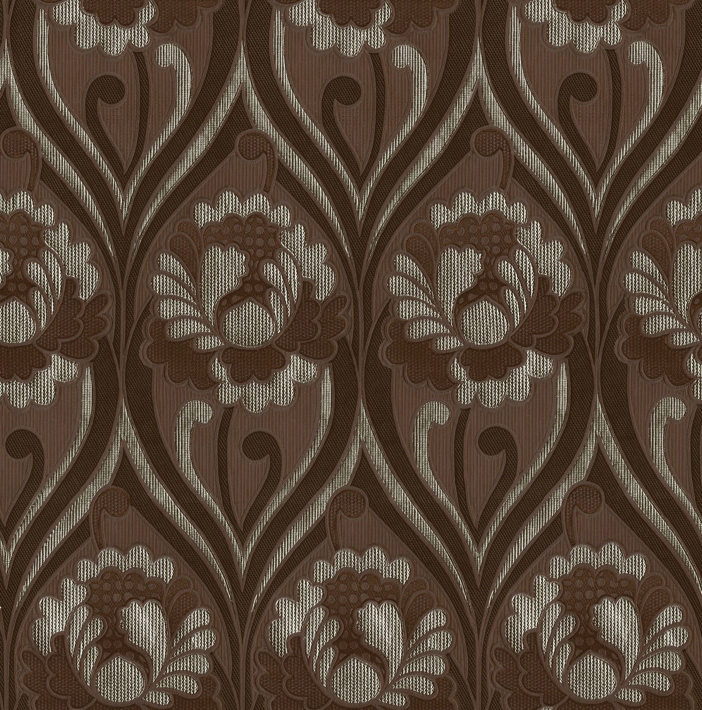 Vintage floral Damask Wallpaper